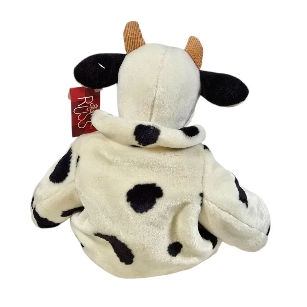 Russ Plush Cow Mooella Stuffed Animal Heartcraft Collection TAGS No 100292 15